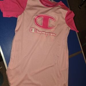 Champion Kids Two-Tone Pink Jersey Dress